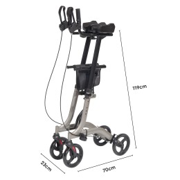 ALUMINUM ROLLATOR WITH ANTIBRACHIAL SUPPORT ALUMINUM ROLLATOR WITH ANTIBRACHIAL SUPPORT