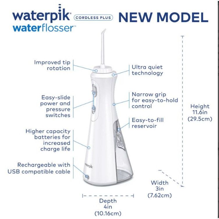 WATERPIK WP-490 CORDLESS MOUTH IRRIGATOR