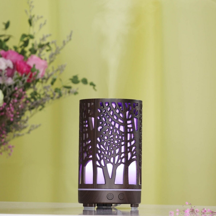 ESSENTIAL OIL DIFFUSER, BLACK LED 200 ML