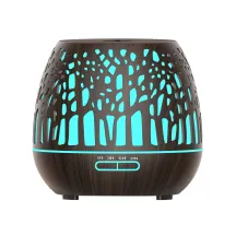 ESSENTIAL OIL DIFFUSER, WOOD LED 400 ML