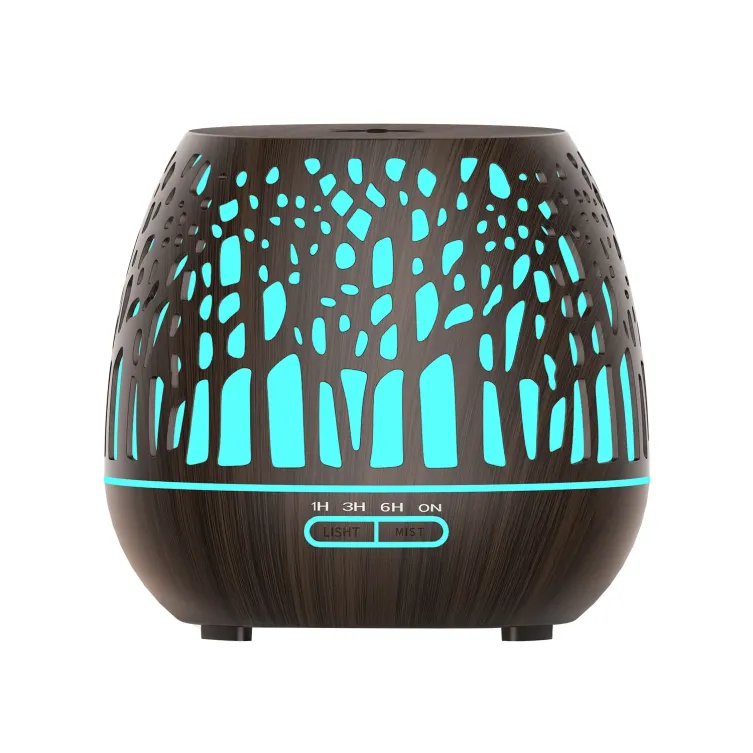 ESSENTIAL OIL DIFFUSER, WOOD LED 400 ML