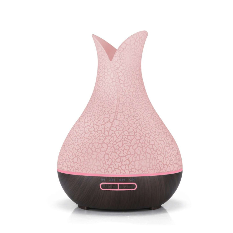 ESSENTIAL OIL DIFFUSER OEM, LED 400 ML WHITE-BLACK