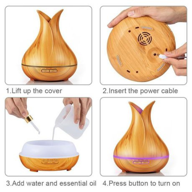 ESSENTIAL OIL DIFFUSER "TULIP" 400ML