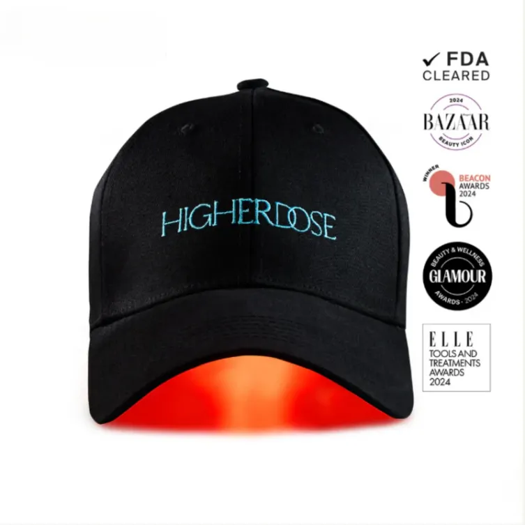 HIGHERDOSE® RED LIGHT AND NEAR-INFRARED THERAPEUTIC CAP, Light therapy
