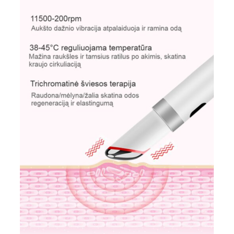 ANLAN 3-COLOR VIBRATION EYE MASSAGER