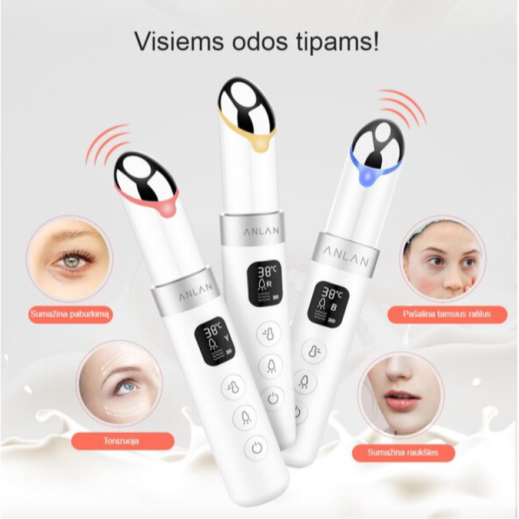 ANLAN 3-COLOR VIBRATION EYE MASSAGER