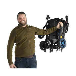 ULTRA-LIGHT, ELECTRIC FOLDING WHEELCHAIR Q50 R CARBON