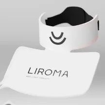 LIROMA® LED TERAPINĖ RAUDONOS ŠVIESOS IR ARTIMŲ INFRARAUDONŲJŲ SPINDULIŲ VEIDO, KAKLO IR DEKOLTĖ ZONOS KAUKĖ