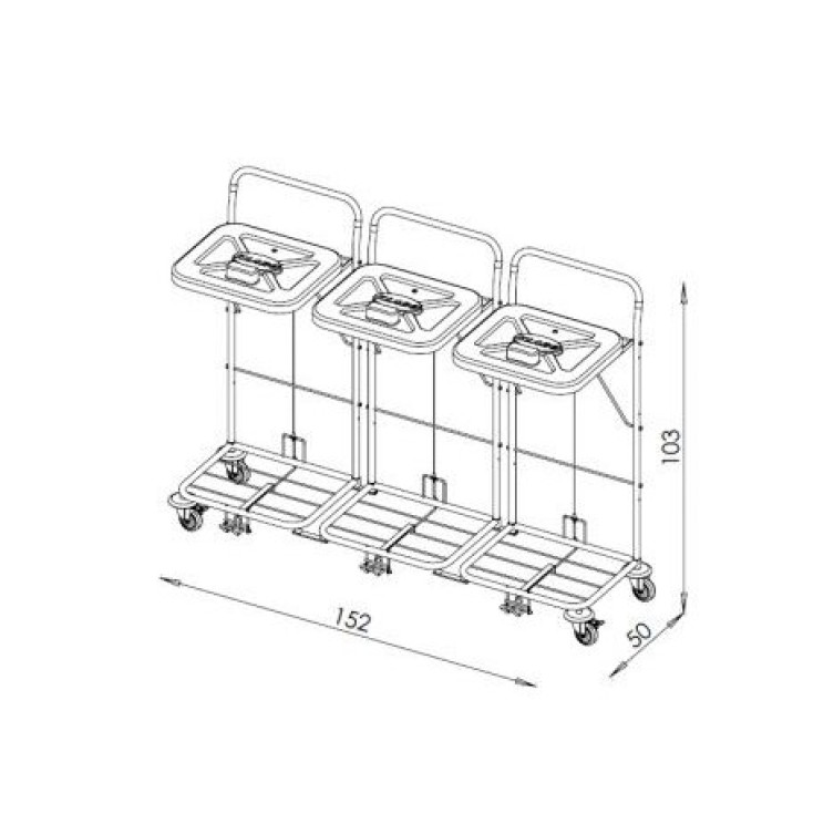 LOGISTIKOS VEŽIMĖLIS VAKO120C/3 - 23048K3