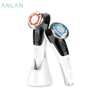 ANLAN EMS FACIAL MASSAGER RED AND BLUE LIGHT THERAPY BEAUTY DEVICE
