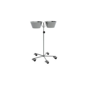 STAINLESS STEEL STAND WITH TWO BOWLS NEREZ1012* 5 L