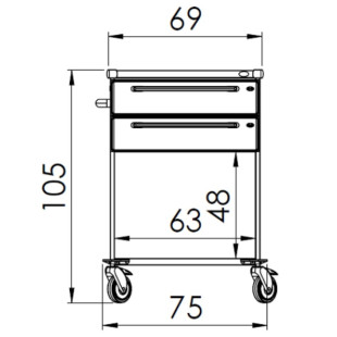Procedūru ratiņi  ZV1192NPLUS*