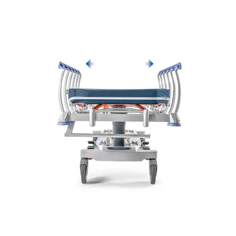 SELF-PROPELLED LAYING TRANSPORT TROLLEY VELA, Medical beds