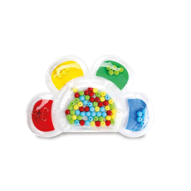 Sensory gel flower with sorting beads