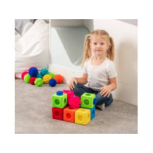 Sensory coloured velvet blocks