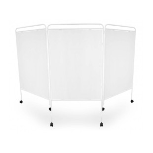 МЕТАЛЛИЧЕСКАЯ БОЛЬНИЧНАЯ ШИРМА С ПАНЕЛЬЮ ИЗ PVC