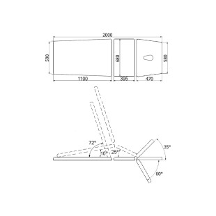 STALAS REABILITACIJAI XSR 3 LE