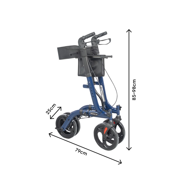 INDIGO WALKER WITH WHEELS, Power assist for manual wheelchairs