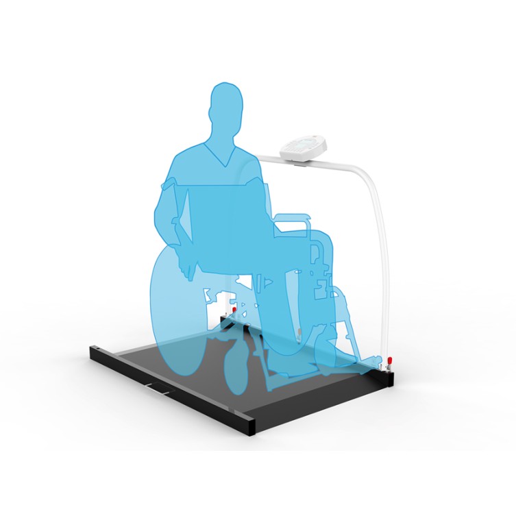 WUNDER RW2.0 PROFESSIONAL ELECTRONIC PLATFORM SCALES WITH A SUPPORT HANDLE, Medical scales, GIMA