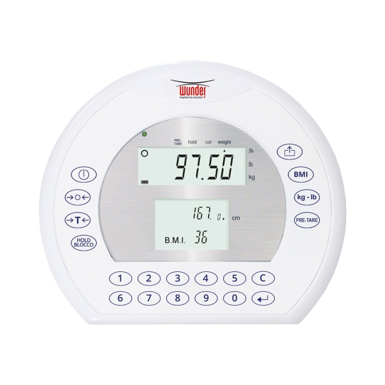 WUNDER RW2.0 PROFESSIONAL ELECTRONIC PLATFORM SCALES WITH A SUPPORT HANDLE, Medical scales, GIMA