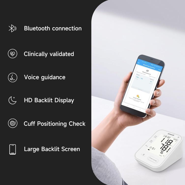 YUWELL YE650AR DIGITAL BLOOD PRESSURE MONITOR WITH BLUETOOTH