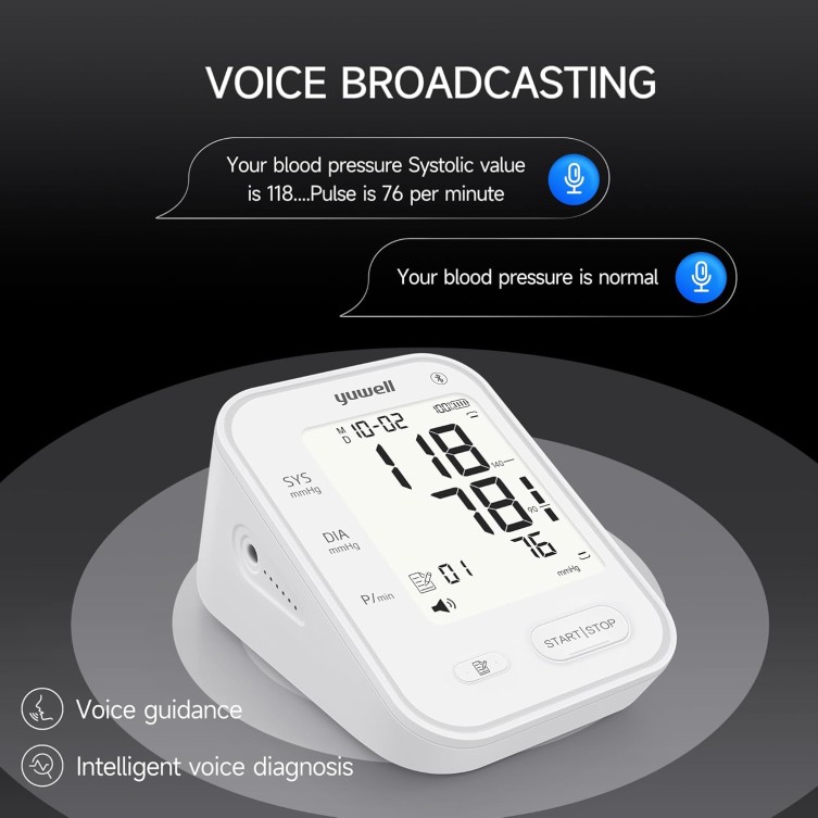 YUWELL YE650AR DIGITAL BLOOD PRESSURE MONITOR WITH BLUETOOTH