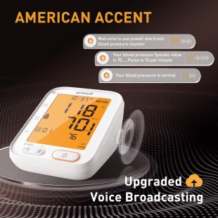 YUWELL YE680B UPPER ARM BLOOD PRESSURE MONITOR WITH VOICE FUNCTION