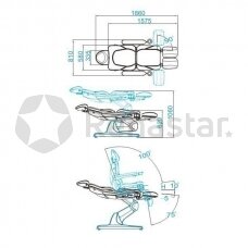 Электрическое педикюрное кресло Azzurro 870S pedi