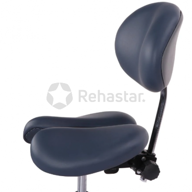 Ergonomic saddle-type chair with backrest Royal Blue