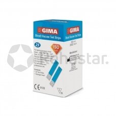 Glucose test strips for GIMA glucometers