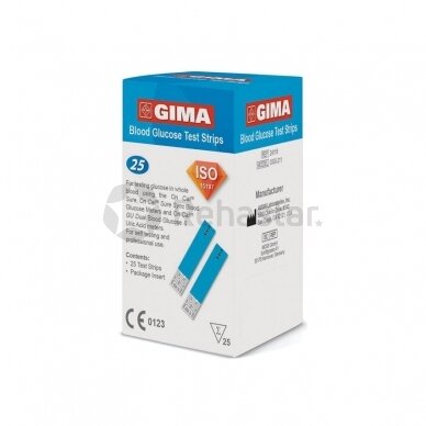 Тест-полоски для определения уровня глюкозы для глюкометров GIMA