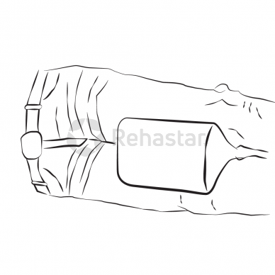 Leg cushion with locking straps