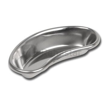 Kidney-shaped stainless steel tacel