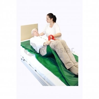 Patient turning sheet with handles DTR