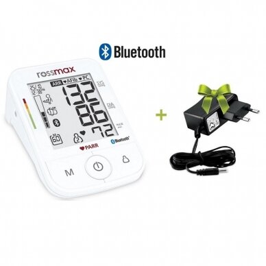 Rossmax X5 PARR Bluetooth asinsspiediena mērītājs ar adapteri