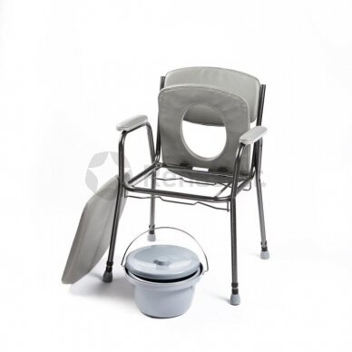 Tualeto kėdė su paminkštinta sėdyne