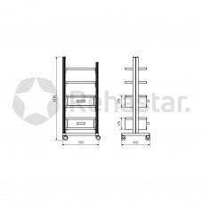 Trolley for medical equipment STA6